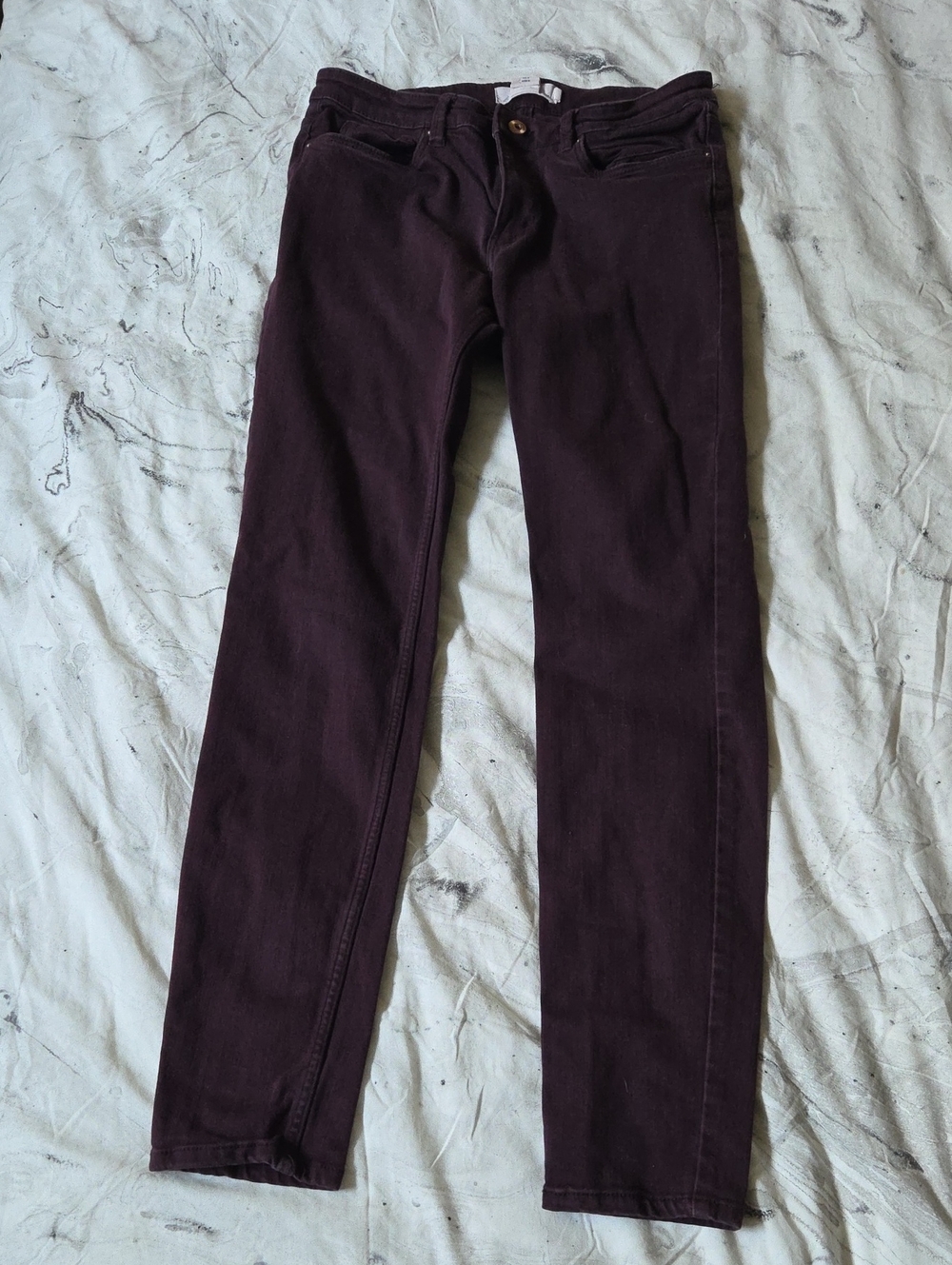 L.O.G.G. Women’s Slim Straight Jeans in Deep Plum